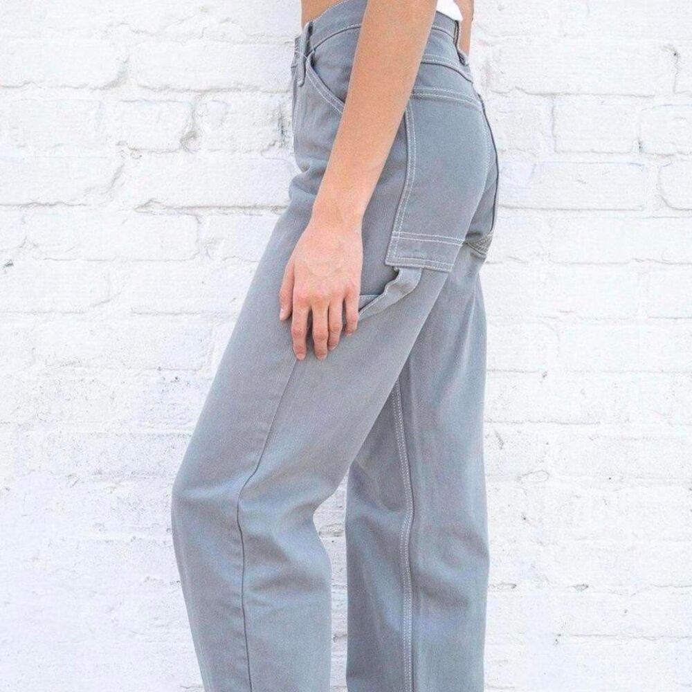 Brandy-melville Women's Grey Trousers